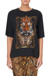 Relaxed Body And Sleeve Tee- Lady Lodge
