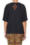 Relaxed Body And Sleeve Tee- Lady Lodge