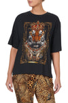 Relaxed Body And Sleeve Tee- Lady Lodge