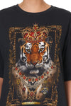 Relaxed Body And Sleeve Tee- Lady Lodge