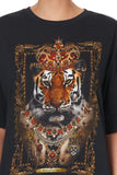 Relaxed Body And Sleeve Tee- Lady Lodge