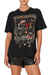 Oversize Band Tee- Camden Moon