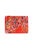 Small Canvas Clutch- And The Queen Wore Red