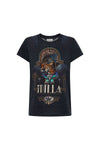 Slim Fit Round Neck T-Shirt- Dripping In Deco