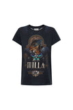 Slim Fit Round Neck T-Shirt- Dripping In Deco