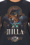 Slim Fit Round Neck T-Shirt- Dripping In Deco