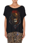 Loose Fit Round Neck Tee- Poetic Anarchy