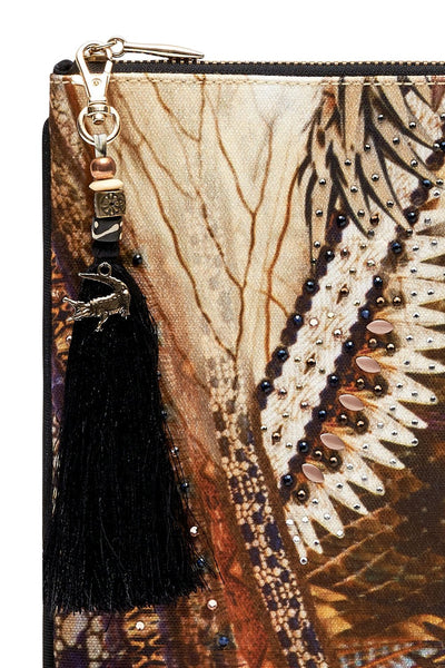 Small Canvas Clutch- Kakadu Calling
