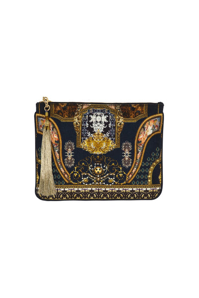 Small Canvas Clutch- Midnight Meeting