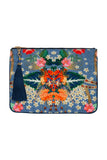Small Canvas Clutch- Faraway Florals