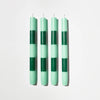 STRIPE CANDLE PACK - JADE + GREEN