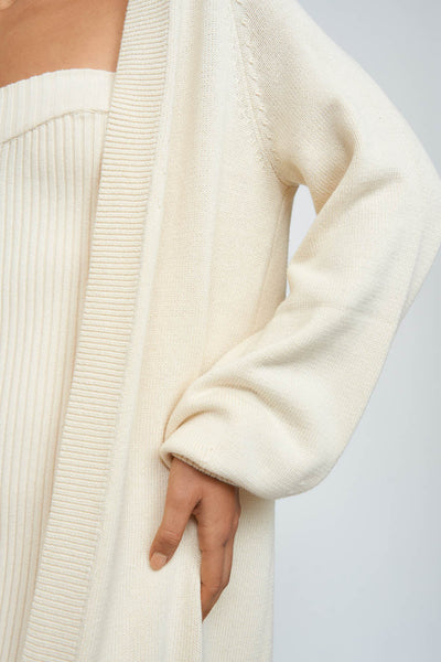 CASHMERE COTTON CARDIGAN