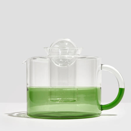 Two Wave Coupe Glasses- Green
