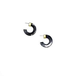 Protea Earrings- Black