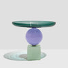 Geo Cake Stand Teal + Lilac