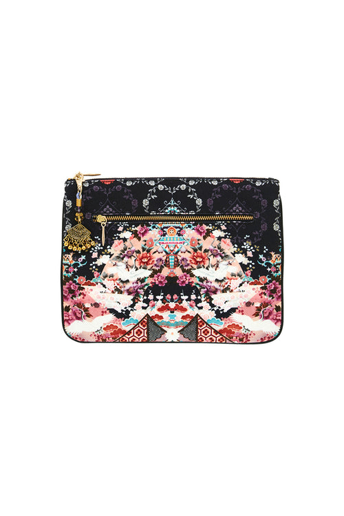 Small Canvas Clutch- Nights With Her