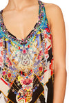 V Neck Back Dress- Star Girl