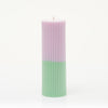 Two-Toned Pillar Candle- Tulip