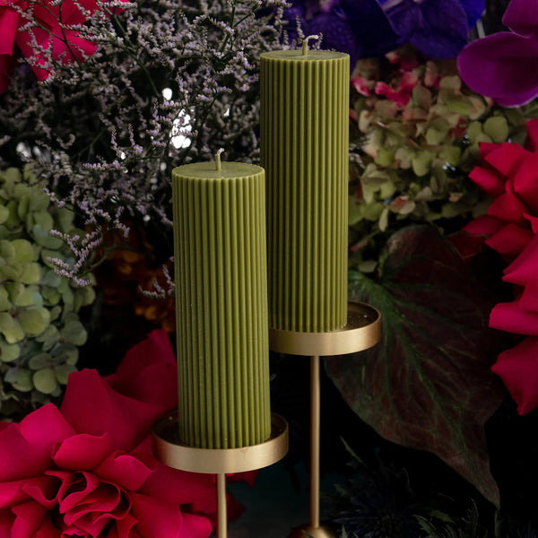 PILLAR OLIVE CANDLE