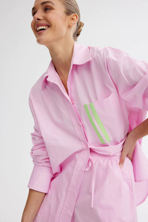 BUDDY SHIRT - lemonade/pistachio