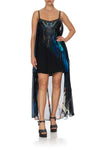 Mini Dress W/ Long Overlay- Night Flight