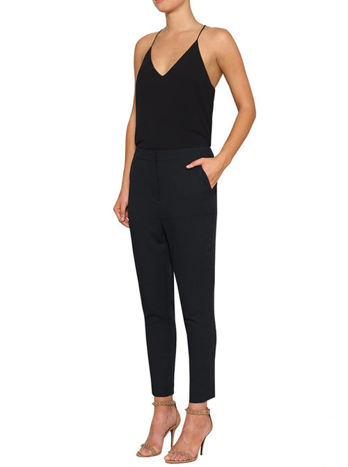 Day To Night Crop Tapered Pant- Black