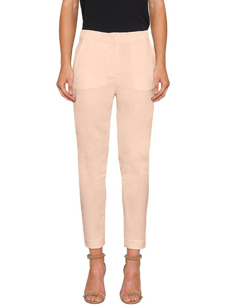 Day To Night Crop Tapered Pant- Nude