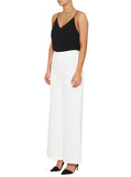 Day To Night High Waisted Wide Leg Pant- White