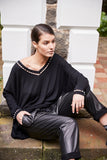 Bejewelled Pearl Neck Jumper