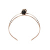 Dawns Exhale Fine Cuff- Onyx/Rose Gold