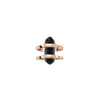 Dawns Exhale Ring- Onyx/Rose Gold