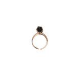 Dawns Exhale Ring- Onyx/Rose Gold