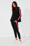 Dion Zip Up Hoodie- Black