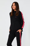 Dion Zip Up Hoodie- Black