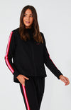 Dion Zip Up Hoodie- Black