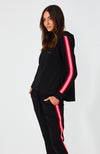 Dion Zip Up Hoodie- Black