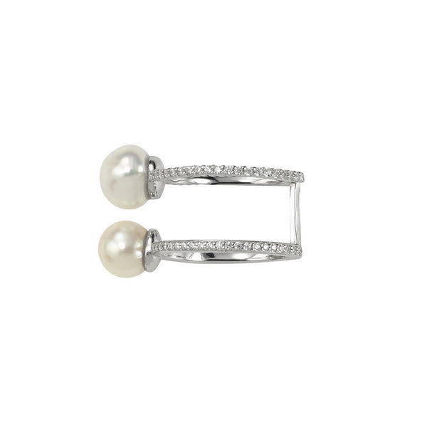 Evening Shine Ring- White Pearl