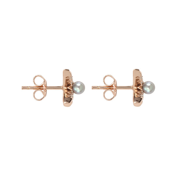 Evening Shine Stud Earring- Rose Gold