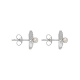 Evening Shine Stud Earring- Silver