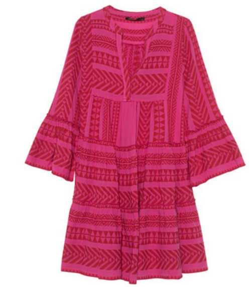 Short Ella Dress- Red/Fushia