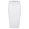 Pencil Double Skirt- White