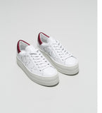 Bella- White/Dark Red