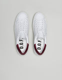 Bella- White/Dark Red