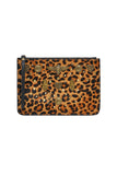 Studded Leather Clutch- Fire At Night