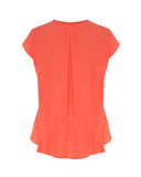 Frill Bell Tank- Coral