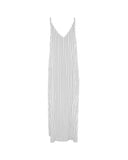 Crystal Maxi Dress- White Poet Stripe