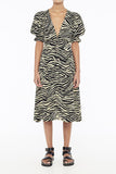 Rafa Midi Dress- Amaia Zebra Print