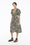 Rafa Midi Dress- Amaia Zebra Print