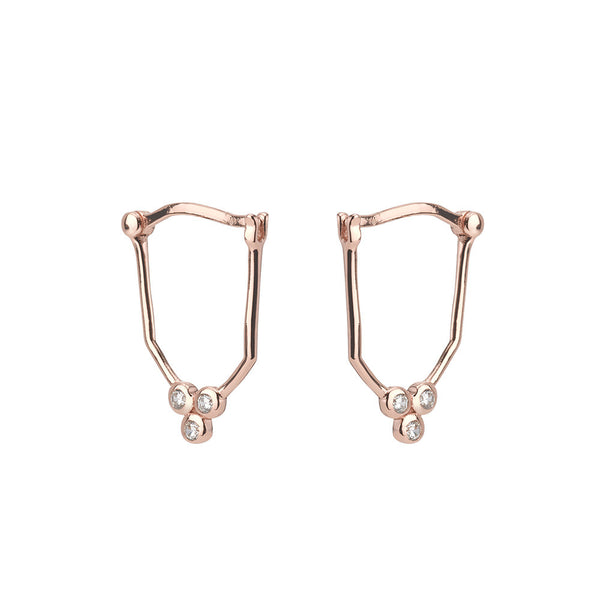 Gold Dust Nights Earring Set- Rose Gold