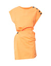 GRENADA MINI TWIST DRESS | TANGERINE